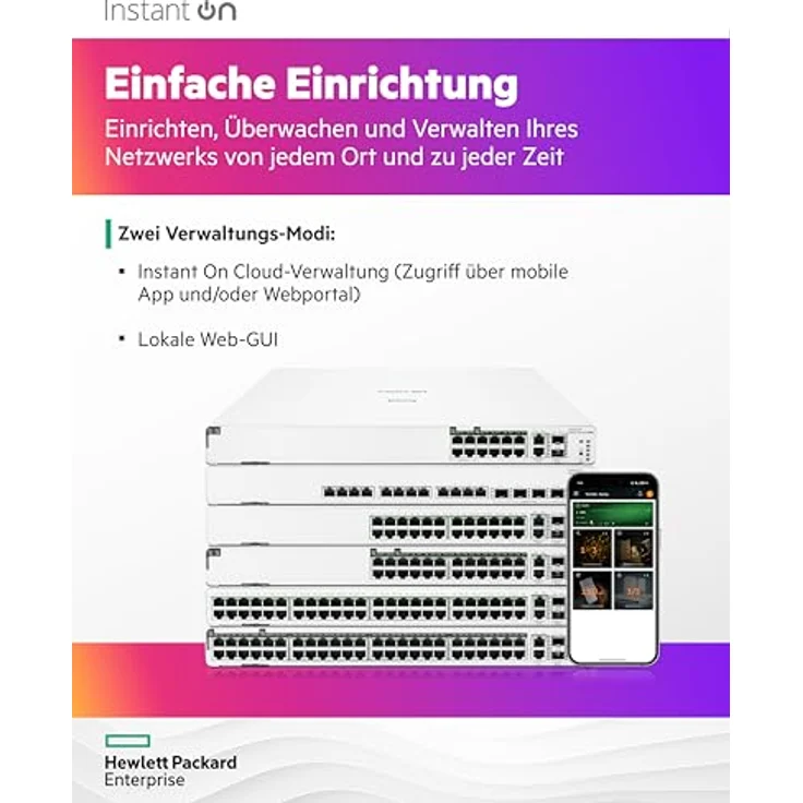 HPE Aruba Instant On 1960 12XGT 4SFP+ Switch - Switch - L2+ - Smart - 12 x 100-1000-10000 + 4 x 10 Gigabit SFP+ - an Rack montierbar (JL805A#ABB) – Bild 5