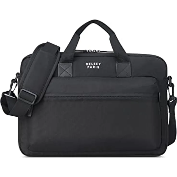 Delsey Maubert 2.0 Aktentasche 40 cm Laptopfach (18.11"), Notebooktasche, Schwarz