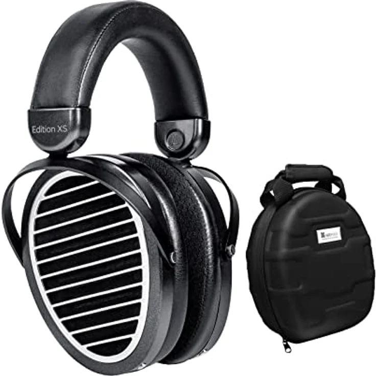 HIFIMAN Edition XS Über-Ohr Planar Magnetische Kopfhörer + Reiseetui für Kopfhörer-Combo, Schwarz – Bild 1