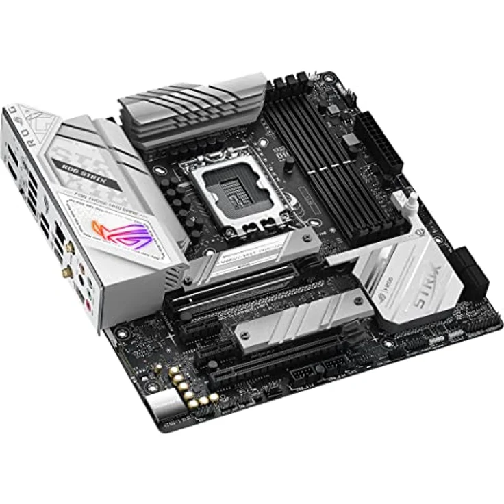 ASUS ROG STRIX B760-G GAMING WIFI Mainboard Sockel Intel LGA 1700 (Intel B760, mATX, DDR5 Speicher, PCIe 5.0, WiFi 6E, 2x PCIe 4.0 M.2, Aura Sync) weiß – Bild 4