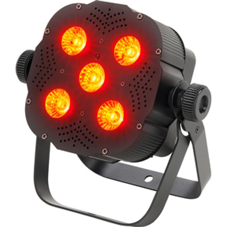 Stairville Tri Flat PAR Profile 5x3W RGB, kompakter Scheinwerfer mit 25° Abstrahlwinkel und DMX-Steuerung