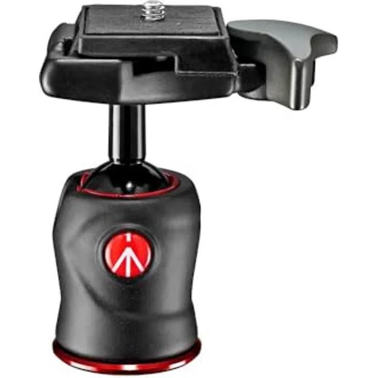 Manfrotto 490 Kugelkopf mit 200LT-PL Schnellwechselplatte (geeignet für kleine DSLR-CSC, Kompaktkamera, LED, Monitor, Action-Kameras und Zubehör, MH490-BH, Traglast: 4kg, Gewicht: 190 g) – Bild 2