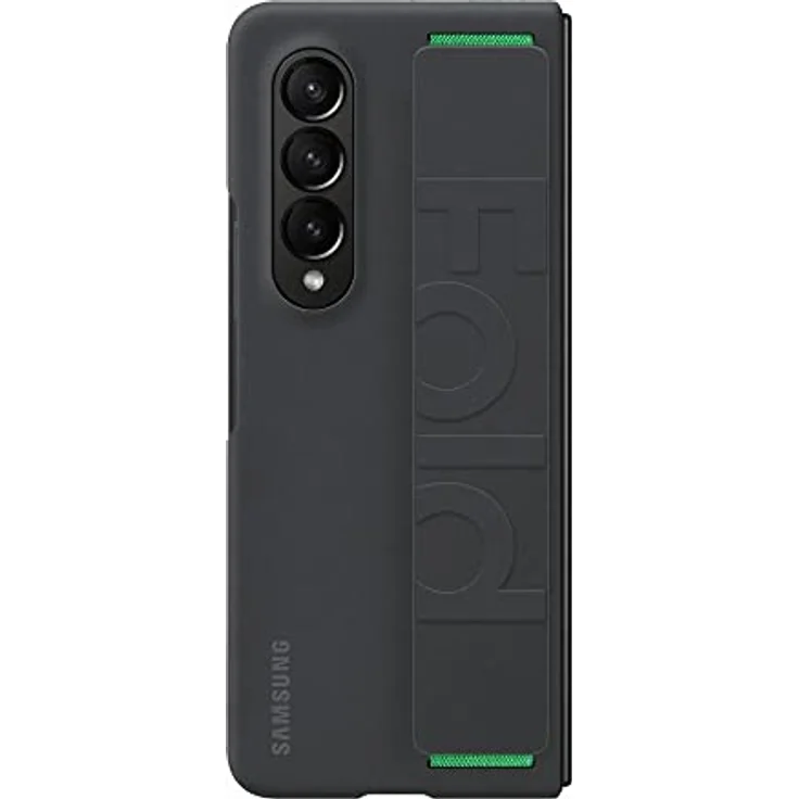 Samsung Silicone Grip Cover EF-GF936 für das Galaxy Z Fold4 | Smartphone Cover, Handy-Hülle mit abnehmbarem Band, Griffig, Schutz Case, stoßfest, Black – Bild 5