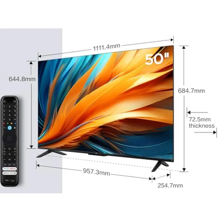 TCL 50PF650, 50 Zoll 4K UHD Smart TV mit Dolby Vision, Dolby Atmos, Alexa und Triple-Tuner – Bild 13