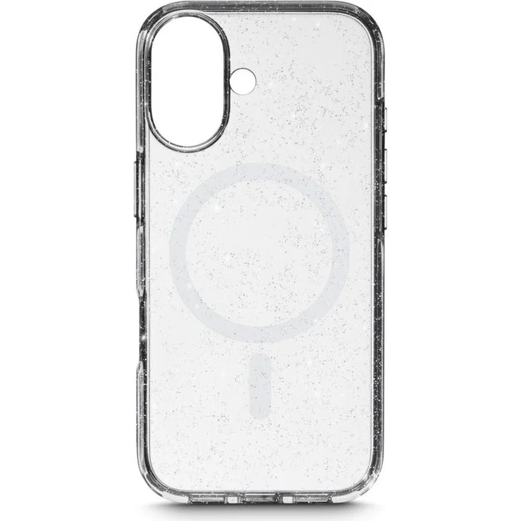 White Diamonds Mag Glitter, Smartphone Hülle für Apple iPhone 17, Transparent mit Glitzereffekt, 2H Anti-Kratz-Beschichtung und MagSafe-Unterstützung