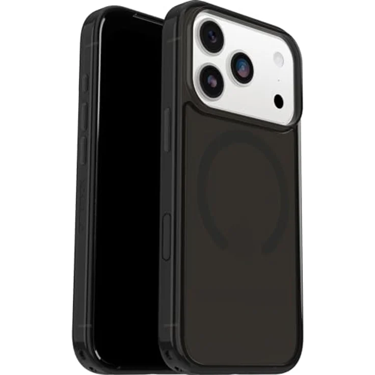 OtterBox Symmetry Series Clear MagSafe Hülle für iPhone 17 Pro, stoßfest, 3X militärisch getestet, unterstützt MagSafe, Black Mist – Bild 1