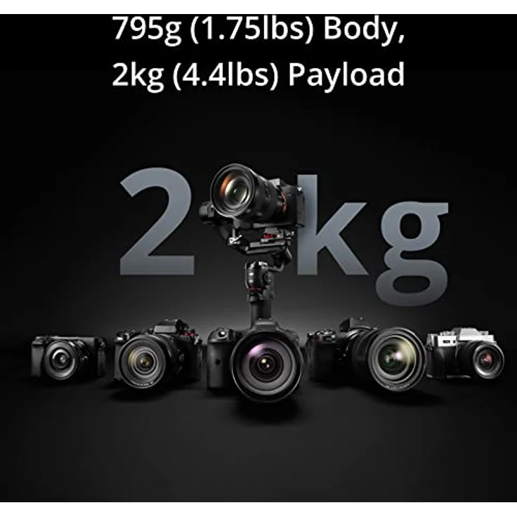 DJI RS 3 Mini, Leichter Stabilisator mit auf DREI Achsen stabilisiertem Gimbal für Canon/Sony/Panasonic/Nikon/Fujifilm, 2 kg getestete Zuladung, Bluetooth-Aufnahmetaste, Native vertikale Aufnahme – Bild 2