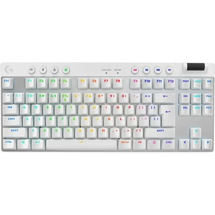 Logitech G PRO X TKL (Eng. Int., Kabellos), Weiss, Mechanische Tastatur für professionelles Gaming mit LIGHTSPEED-Konnektivität – Bild 1