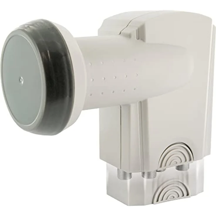 SCHWAIGER SPS6518H 531 Quattro LNB Low Noise Blockconverter digital hitzebeständig LNB-Kappe Satellitenschüssel-Zubehör für Multischalter Wetterschutz hellgrau – Bild 3