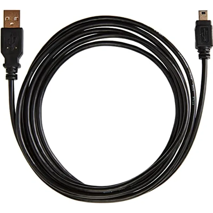 PremiumCord USB 2.0 A-B Mini-Kabel, 5-polig, Schwarz, 2 m