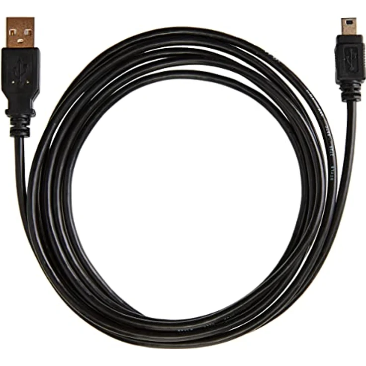 PremiumCord USB 2.0 A-B Mini-Kabel, 5-polig, Schwarz, 2 m – Bild 1