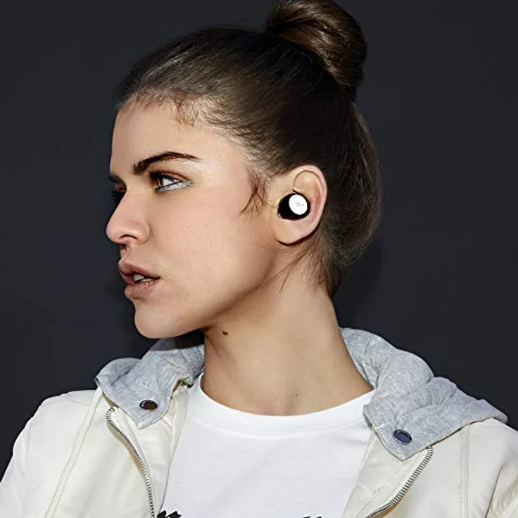 Energy Sistem Earphones Urban 1 True Wireless Black(Bluetooth Kabellose Ohrhörer mit eingebautem Mikrofon, Ladebox, In-Ear-Kopfhörer für iPhone Samsung, Huawei, BT 5.0, Open&Play,Charging Case)Schwarz – Bild 4