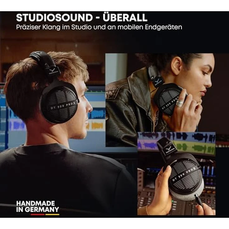 beyerdynamic DT 990 PRO X, Offener, ohrumschließender Studiokopfhörer für kritisches Hören und Editing, Dynamisches Treibersystem STELLAR.45, Steckbares Kabel, hoher Tragekomfort, Made in Germany – Bild 3