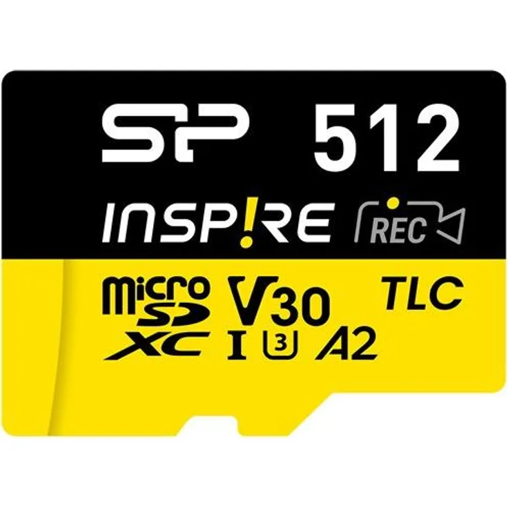 Silicon Power Inspire 512 GB microSDXC, Flash-Speicherklasse C10, UHS-I U3, V30