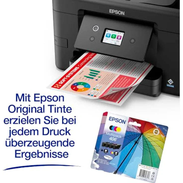 Epson WorkForce Pro WF-3920, Multifunktionsdrucker mit A4 Farb-Druck, Duplex, WLAN und 6,1 cm Touchscreen, Schwarz – Bild 6