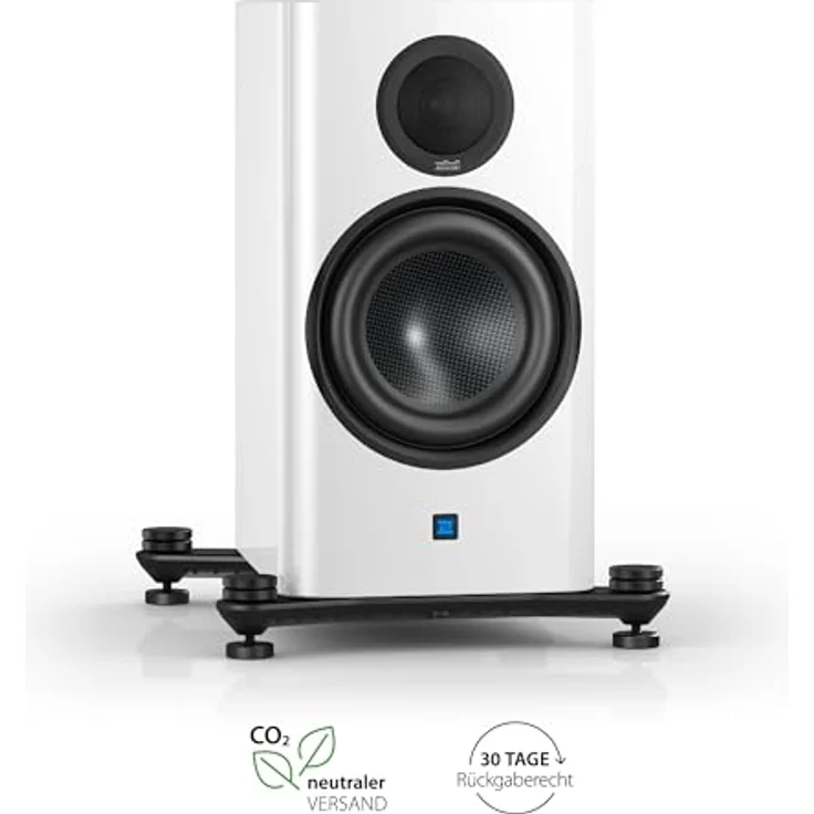 Nubert nuZeo 4 | Weißer aktiver Kompaktlautsprecher der Referenzklasse | Hochwertige Materialien und sorgfältige Abstimmung für maximale Klangtreue | Funk-Ansteuerung möglich | High End Lautsprecher – Bild 2