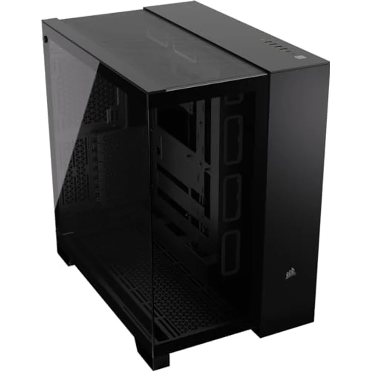 CORSAIR 6500X Mid-Tower ATX PC-Gehäuse Aus Gehärtetem Glas - Ohne Lüfter - Zweikammer-Design - Große Kühlungsflexibilität - Kompatibel Mit Reverse Connection Motherboards - Schwarz – Bild 1