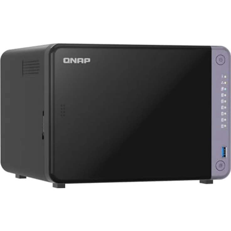 QNAP TS-632X-4G 6-Bay 3.5" Desktop NAS AL524 4C 2.0GHz - Schwarz – Bild 3