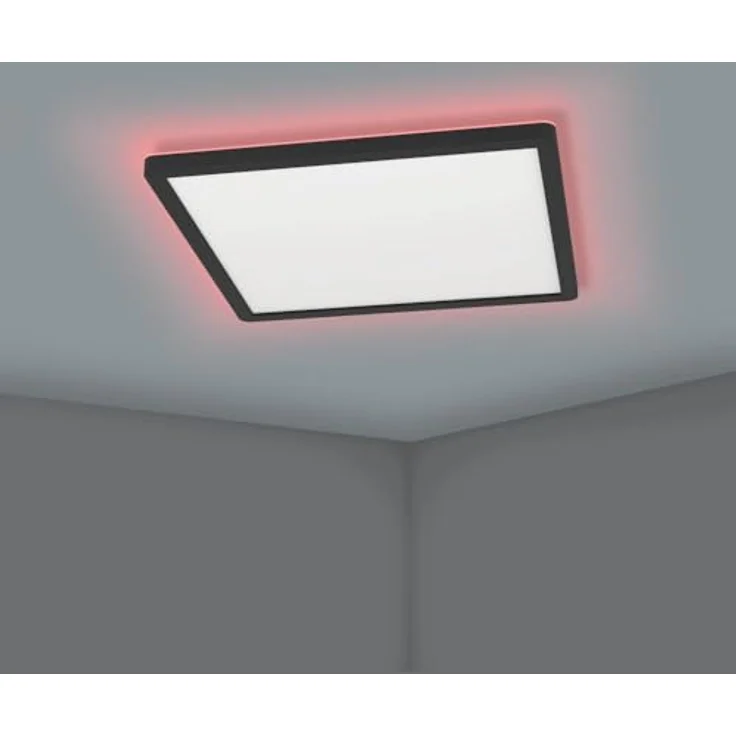 Eglo LED-Deckenleuchte Connect-Z Rovito-Z, smarte quadratische Deckenlampe in Schwarz, 29 cm, RGB, dimmbar, App-Steuerung via Bluetooth und ZigBee 3.0 – Bild 7