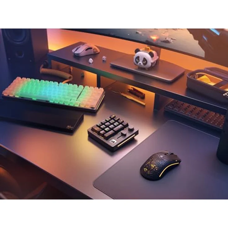 Glorious Gaming GMMK Macro Numpad – Bluetooth, Aluminium, programmierbar, RGB-Beleuchtung, lineare Schalter, 18x Doubleshot-ABS-Kappen – Schiefer – Bild 4