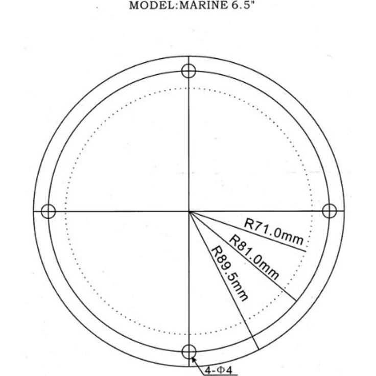 Kenford Wetterfeste Einbaulautsprecher MARINE 6.5 – Bild 4