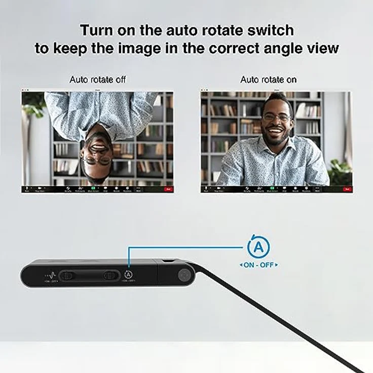 Viisan VS13AI 4K Dokumentenkamera mit AI-Rauschunterdrückung, 13MP Sensor, ideal für Live-Demos und Fernunterricht, kompatibel mit Mac und Windows – Bild 7
