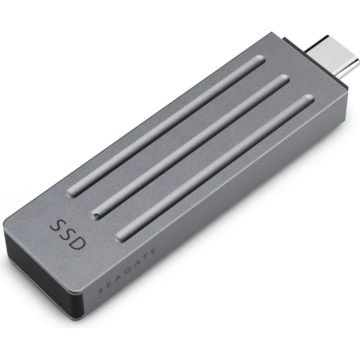 Seagate Ultra Compact SSD (2 TB), Externe SSD mit USB-C Schnittstelle, grau