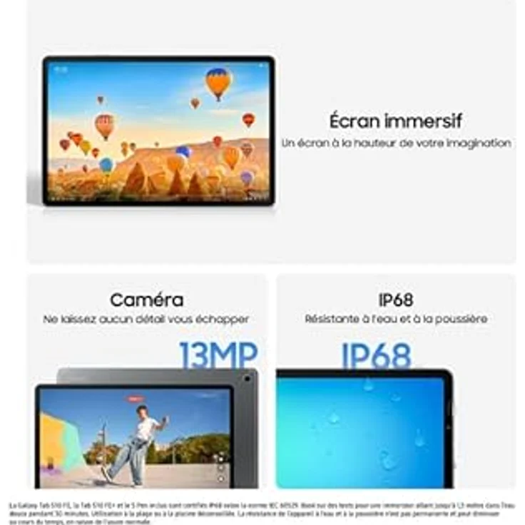 Samsung Galaxy Tab S10 FE+ 128GB Wi-Fi, Gray Tablet mit 13,1 Zoll Display und S Pen – Bild 4