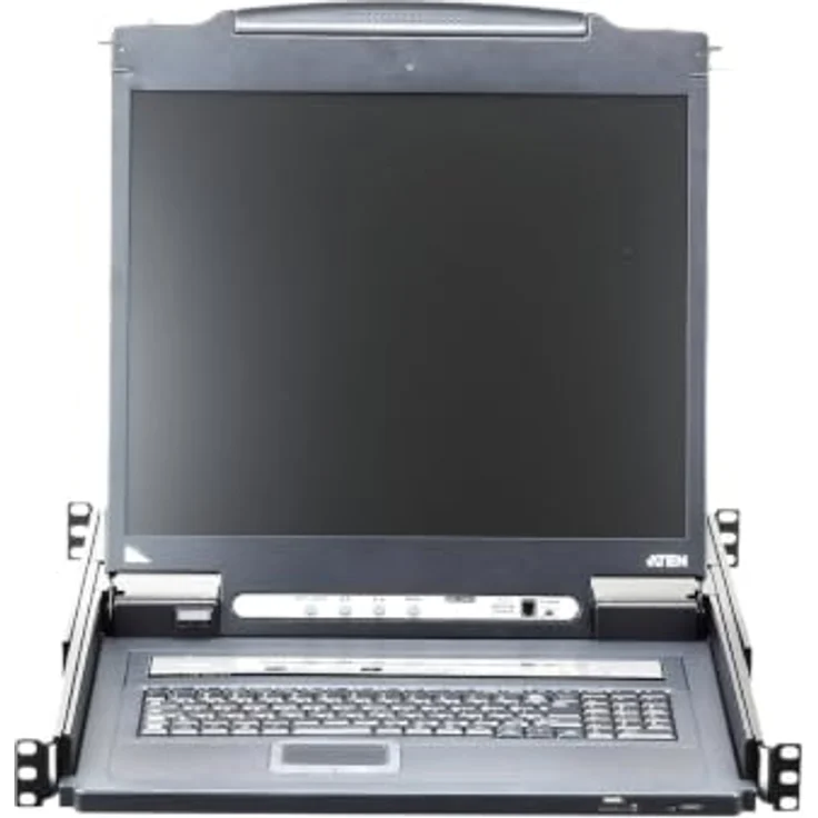 ATEN CL5708iM F KVM-Umschalter, 8-Port LCD KVM Switch mit VGA, PS/2, USB und 1920 x 1200 Pixeln – Bild 2