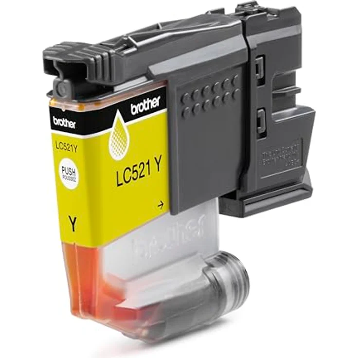 Brother LC-521Y Tintenpatrone, gelb, bis zu 500 Seiten, kompatibel mit DCP-J1260W und J1310DW – Bild 2