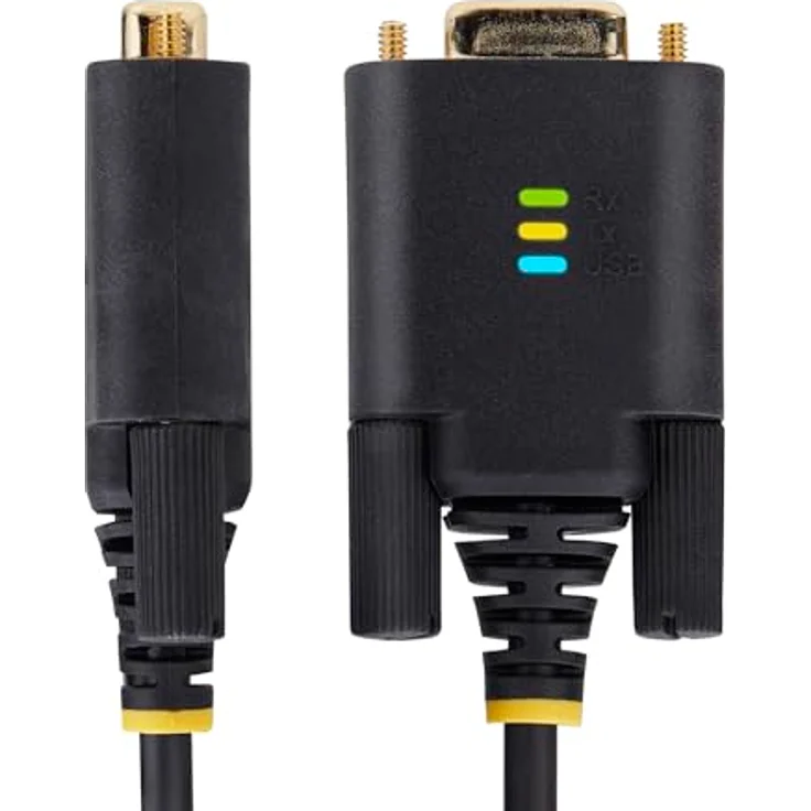 StarTech.com 4m 2-Port USB auf Seriell Adapter, FTDI, USB-A zu DB9 RS232 Kabel mit wechselbaren Schrauben/Muttern, COM-Retention, ESD-Schutz, 921.6Kbps – Bild 2