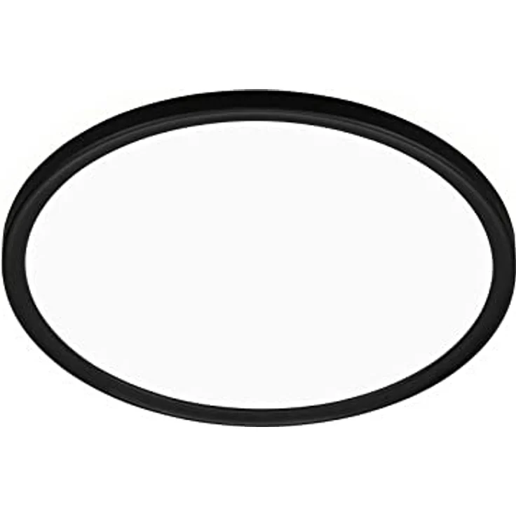 TELEFUNKEN LED Bad Deckenleuchte mit Backlight, IP44 Badezimmerlampe, ultraflach, neutralweißes Licht, Schwarz 290x35 mm (DxH) 321605TF – Bild 1