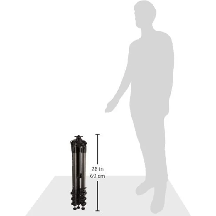 Manfrotto MT057C4-G Carbon Fiber Stativ mit 3 Auszügen und Kurbelsäule – Bild 5