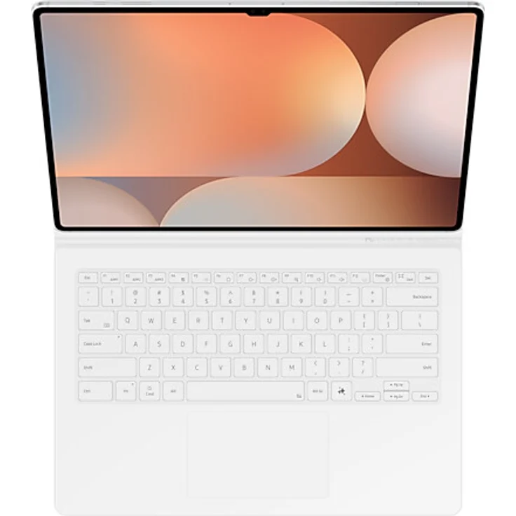 Samsung EF-DX925 Book Cover Keyboard für Galaxy Tab S10 Ultra | S9 Ultra, Pogo Pin, 80 Tasten, AI Key, Weiß (DE) – Bild 1
