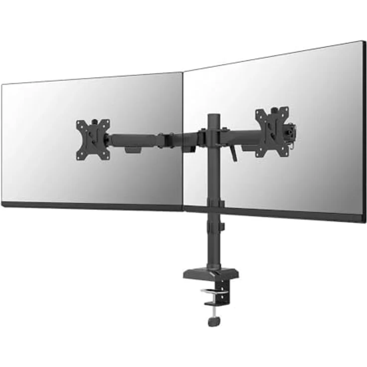 Neomounts DS60-600BL2 Nero, 2-armiger Monitorarm für 10"-32" Bildschirme, schwarz, max. 8 kg, vollbeweglich mit Höhenverstellung und Kabelmanagement – Bild 2