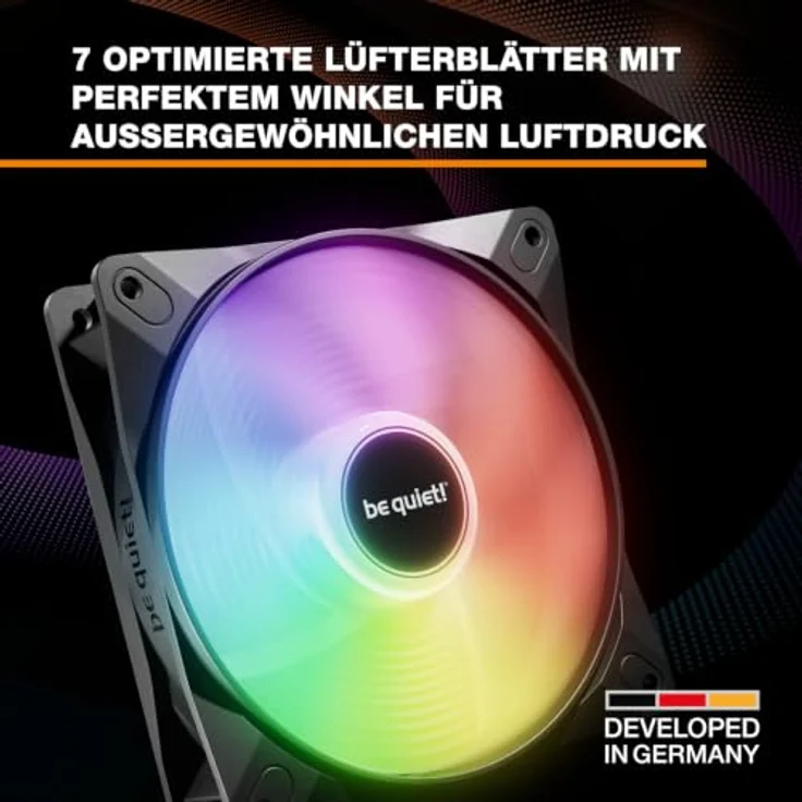 be quiet! LIGHT WINGS LX 140mm PWM Reverse Triple Pack | Gehäuselüfter mit Sleeve-Lager und umgekehrten Lüfterblättern – Bild 2