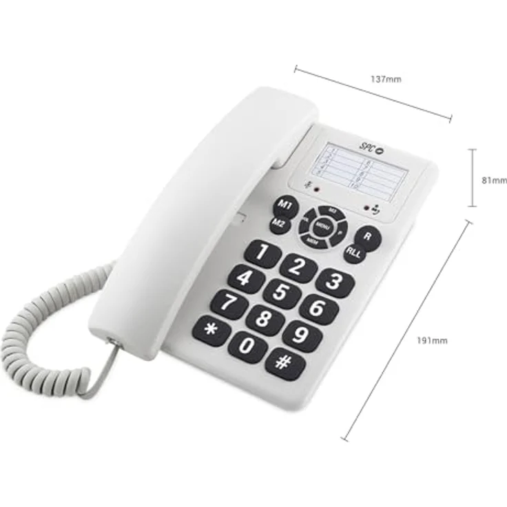 SPC 3602, Festnetztelefon, weiß – Bild 3