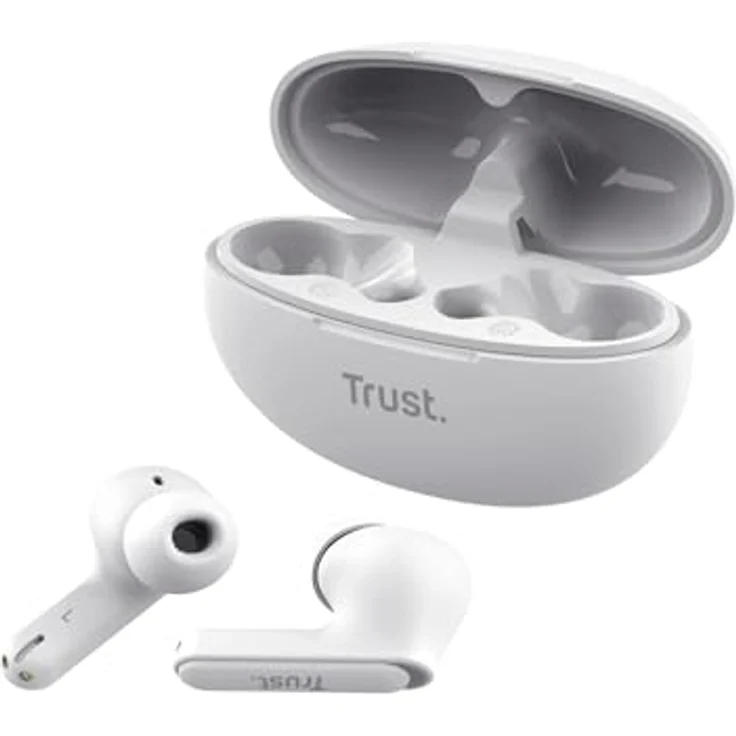 Trust YAVI BT ENC EARBUDS WHITE, Kabellose Bluetooth-Ohrstöpsel mit Geräuschunterdrückung, Weiss – Bild 11