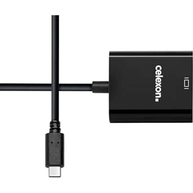 celexon USB-C auf DisplayPort Adapter, 4K @60Hz, USB 3.2 Gen 1x1, schwarz – Bild 2