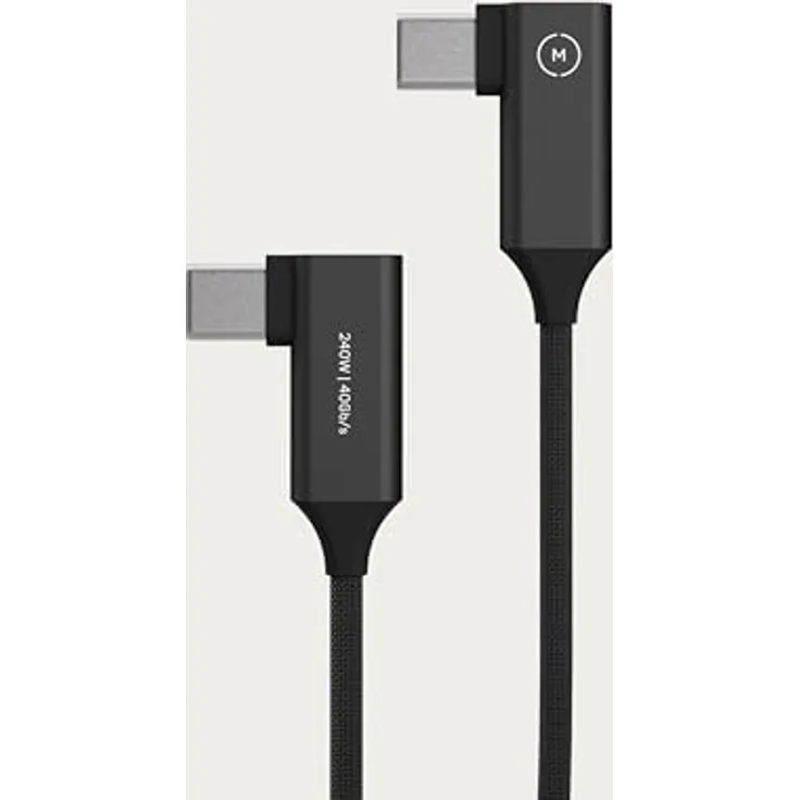 Moment Right-Angle USB-C to Right-Angle USB-C Kabel, 4in (0.10 m), USB Kabel