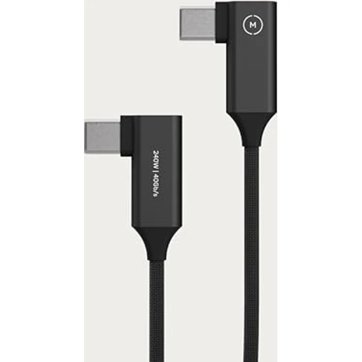 Moment Right-Angle USB-C to Right-Angle USB-C Kabel, 4in (0.10 m), USB Kabel – Bild 1