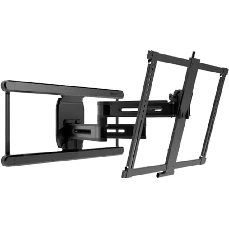 SANUS Höhenverstellbare, vollbewegliche TV-Wandhalterung für 42 bis 90 Zoll Fernseher, 10,2 cm Höhenverstellung, 98° drehbar, 3-Schritt-Installation