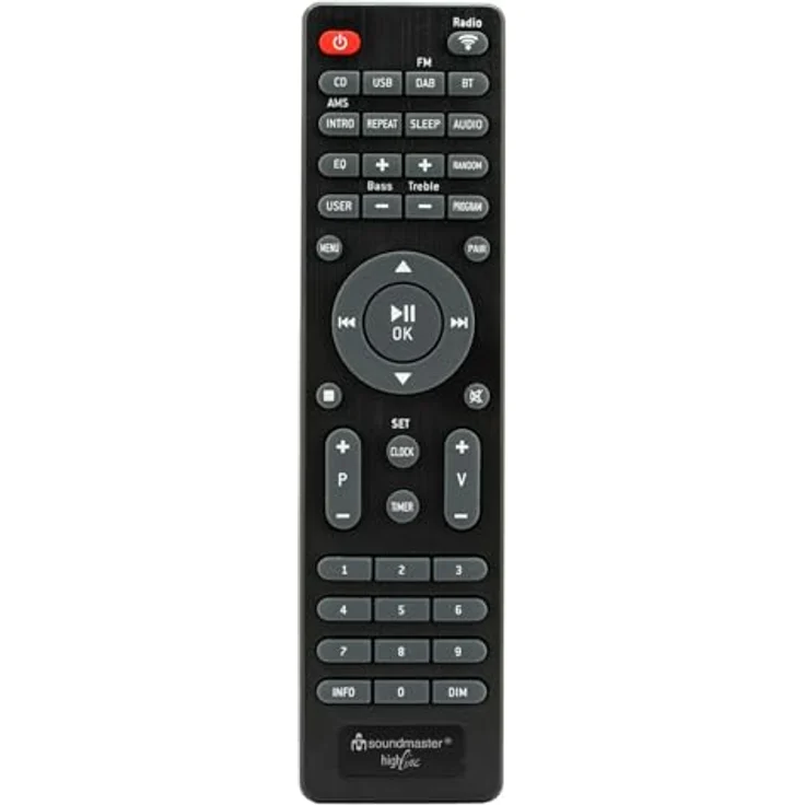 Soundmaster Highline ICD2023SW Stereoanlage Internetradio WLAN 2,4/5 GHz LED Ambientebeleuchung DAB+ Bluetooth CD-Player USB MP3 APP Farbdisplay Wecker – Bild 6