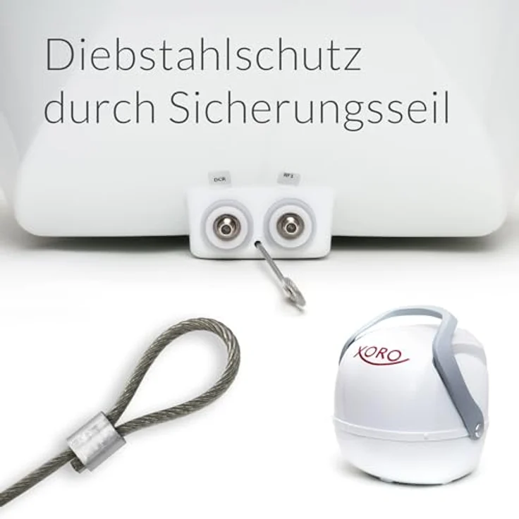 Xoro MPA 38 Vollautomatische Mobile Satelliten-Antenne (Twin-LNB) weiß – Bild 2