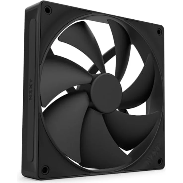 NZXT F140P V2 PWM Lüfter, 140mm, hoher Luftdruck für Radiatoren, leiser Betrieb, schwarzes Design – Bild 1