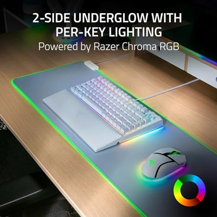 Razer BlackWidow V4 75% Mechanical Gaming Keyboard, US Layout, Wired, White (US, Kabelgebunden), Tastatur, Weiss – Bild 5
