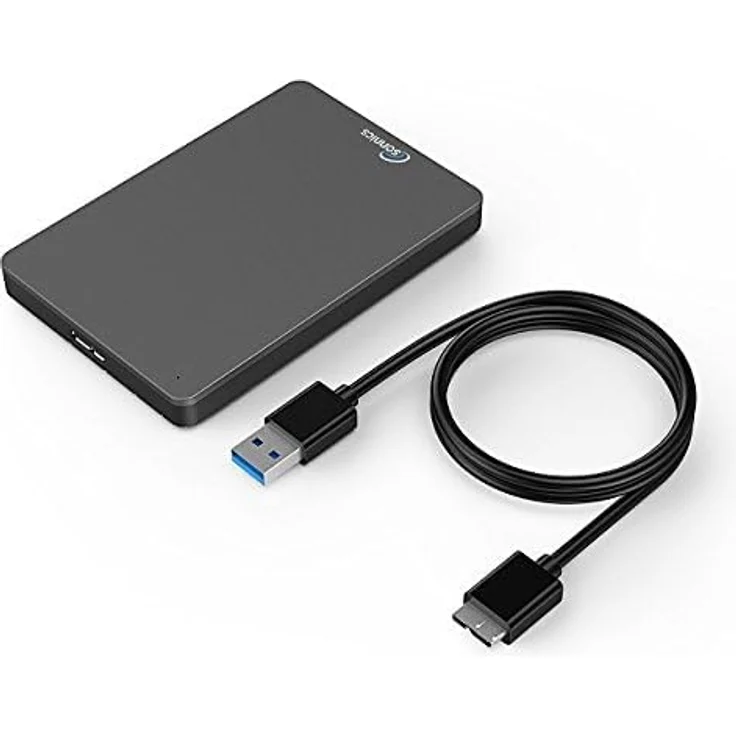 Sonnics 500GB Dunkelgrau Externe tragbare Festplatte USB 3.0 super schnelle Übertragungsgeschwindigkeit für den Einsatz mit Windows PC, Apple Mac, XBOX ONE und PS4 Fat32 – Bild 10