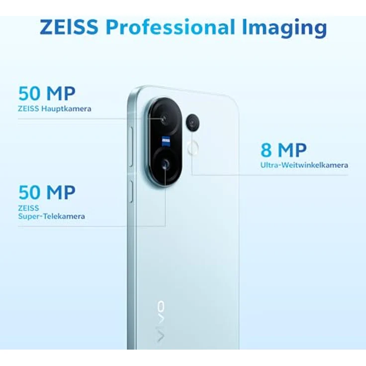 VIVO X200 FE 5G Smartphone, 12 GB RAM, 256 GB Speicher, 6,31” 1,5K LTPO Display, 120 Hz, 50 MP ZEISS Periskop-Telekamera, 5300 mAh Akku, Dimensity 9300+, IP68 – Bild 4