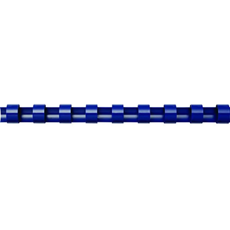 Fellowes Binderücken für Plastikbindung, 14 mm Durchmesser, 21 Ringe, für A4 Dokumente, blau, Packung mit 100 Stück