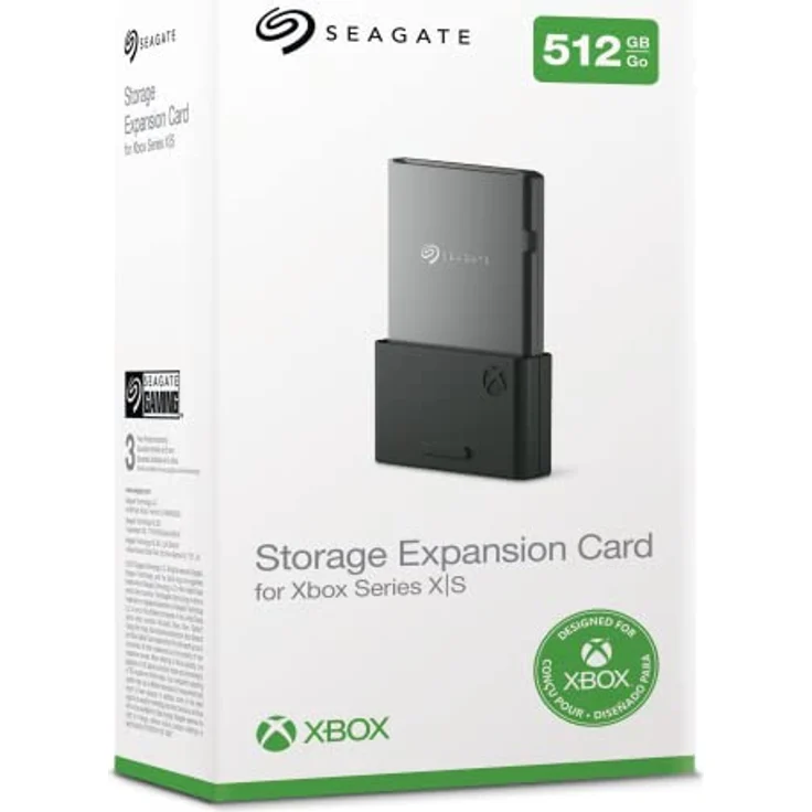 Seagate Speichererweiterungskarte Xbox Series X|S 512 GB SSD, NVMe-Erweiterungs-SDD für Xbox Series X|S, inkl. 2 Jahre Rescue Service, Modellnr.: STJR512400 – Bild 1